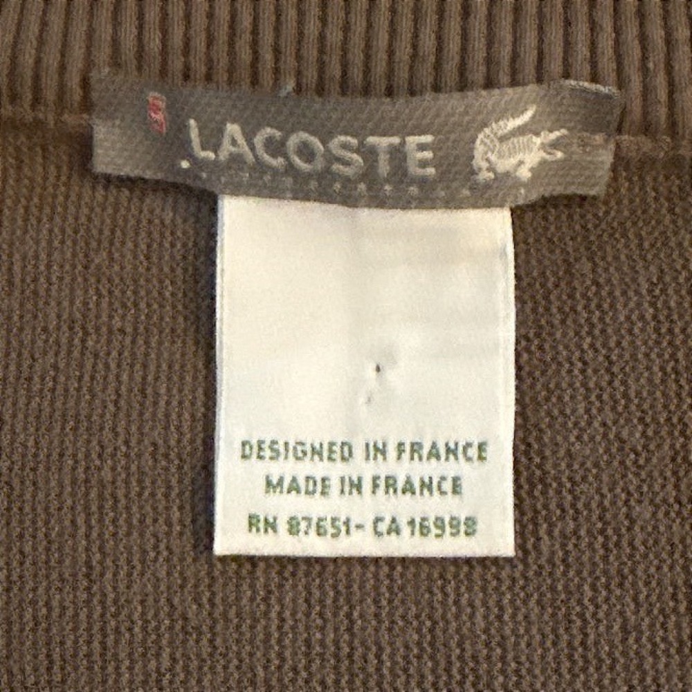 Vintage Lacoste Mens V-Neck Sweater - Picture 4 of 7